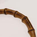 GUCCI Bamboo Shoulder Bag Leather 2way Beige Gold 001 2113 1577 Auth 138340-14