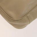 GUCCI Bamboo Shoulder Bag Leather 2way Beige Gold 001 2113 1577 Auth 138340-16