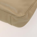 GUCCI Bamboo Shoulder Bag Leather 2way Beige Gold 001 2113 1577 Auth 138340-17