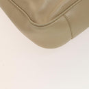 GUCCI Bamboo Shoulder Bag Leather 2way Beige Gold 001 2113 1577 Auth 138340-10