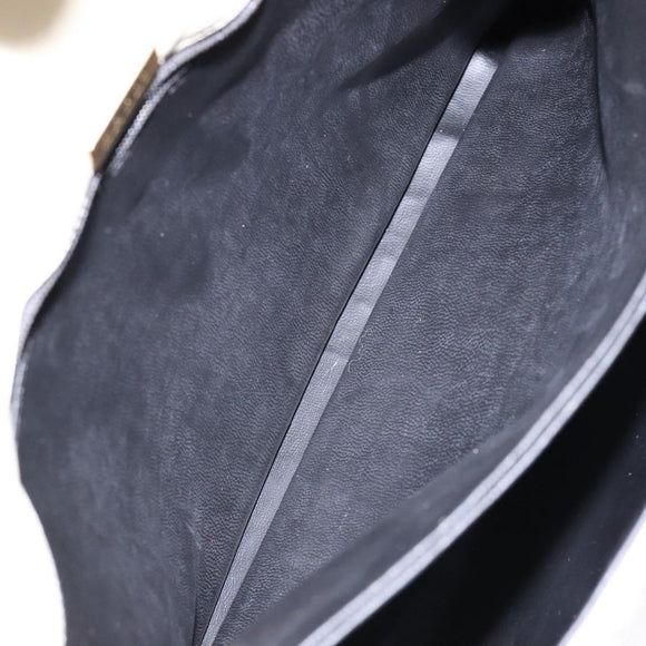 BALLY Hand Bag Leather Ivory Gold Auth 138341