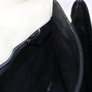 BALLY Hand Bag Leather Ivory Gold Auth 138341-21