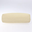 BALLY Hand Bag Leather Ivory Gold Auth 138341-5