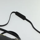 MCM Vicetos Logogram Hand Bag PVC 2way Black Gold Auth 138343-10