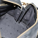MCM Vicetos Logogram Hand Bag PVC 2way Black Gold Auth 138343-20