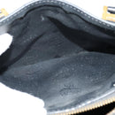 MCM Vicetos Logogram Hand Bag PVC 2way Black Gold Auth 138343-23