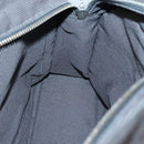 HERMES Her Line PM Hand Bag Canvas Gray Silver Auth 138344-18