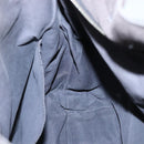 HERMES Her Line Hand Bag Canvas Gray Silver Auth 138345-17