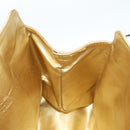 Salvatore Ferragamo Hand Bag Plastic Clear Gold Auth 138346A-20