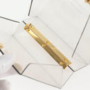 Salvatore Ferragamo Hand Bag Plastic Clear Gold Auth 138346A-10