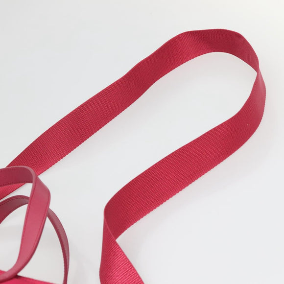 PRADA Tote Bag Nylon 2way Pink Silver Auth 138350