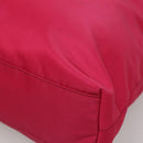 PRADA Tote Bag Nylon 2way Pink Silver Auth 138350-12