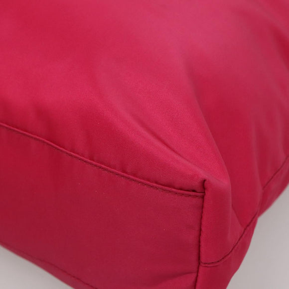 PRADA Tote Bag Nylon 2way Pink Silver Auth 138350