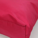 PRADA Tote Bag Nylon 2way Pink Silver Auth 138350-14