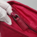 PRADA Tote Bag Nylon 2way Pink Silver Auth 138350-17