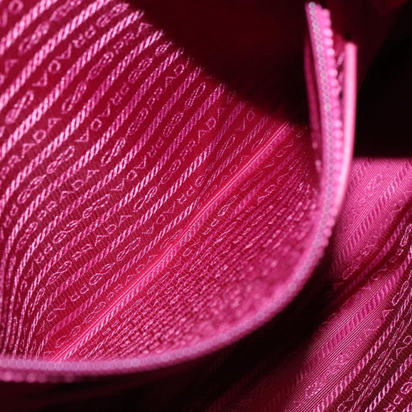 PRADA Tote Bag Nylon 2way Pink Silver Auth 138350