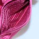 PRADA Tote Bag Nylon 2way Pink Silver Auth 138350-25