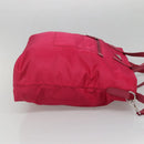 PRADA Tote Bag Nylon 2way Pink Silver Auth 138350-5