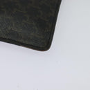 CELINE Triomphe Cell Phone Case Shoulder Bag PVC Black Auth 138351-11