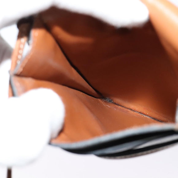 CELINE Triomphe Cell Phone Case Shoulder Bag PVC Black Auth 138351