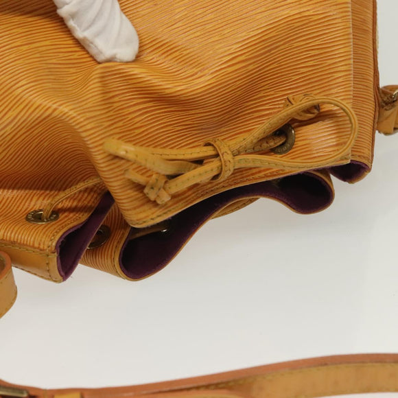 LOUIS VUITTON Epi Petit Noe Shoulder Bag Yellow M44109 LV Auth 138352