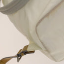 PRADA Backpack Nylon White Silver Auth 138353-18