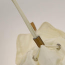 PRADA Backpack Nylon White Silver Auth 138353-21