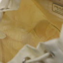 PRADA Backpack Nylon White Silver Auth 138353-24