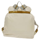 PRADA Backpack Nylon White Silver Auth 138353-2