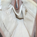 Salvatore Ferragamo Gancini Tote Bag Leather Brown Gold Auth 138354-18