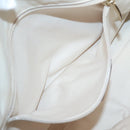 Salvatore Ferragamo Gancini Tote Bag Leather Brown Gold Auth 138354-19