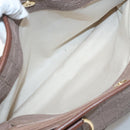 Salvatore Ferragamo Gancini Tote Bag Leather Brown Gold Auth 138354-22