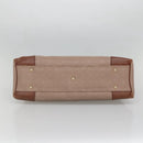 Salvatore Ferragamo Gancini Tote Bag Leather Brown Gold Auth 138354-5