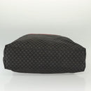 GUCCI Diamante Hand Bag Nylon Navy Gray Silver 268112 Auth 138357-6