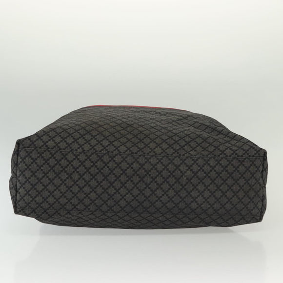 GUCCI Diamante Hand Bag Nylon Navy Gray Silver 268112 Auth 138357