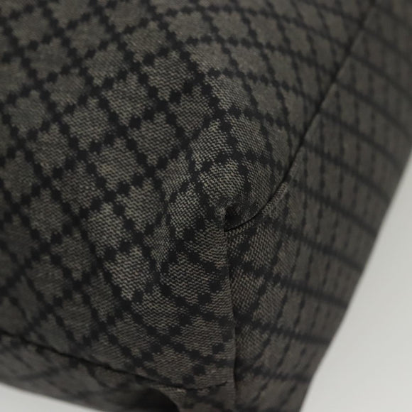 GUCCI Diamante Hand Bag Nylon Navy Gray Silver 268112 Auth 138357