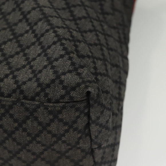 GUCCI Diamante Hand Bag Nylon Navy Gray Silver 268112 Auth 138357