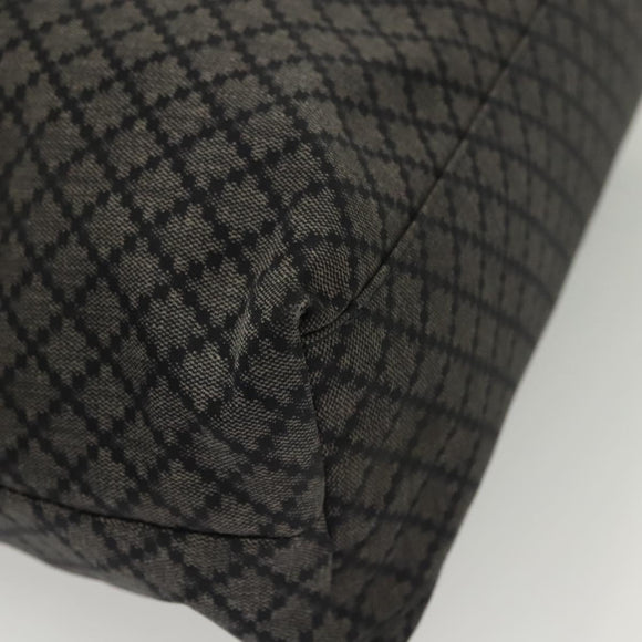 GUCCI Diamante Hand Bag Nylon Navy Gray Silver 268112 Auth 138357