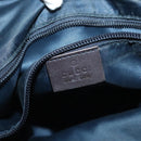 GUCCI Diamante Hand Bag Nylon Navy Gray Silver 268112 Auth 138357-19