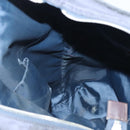 GUCCI Diamante Hand Bag Nylon Navy Gray Silver 268112 Auth 138357-21