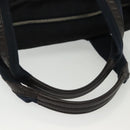 GUCCI Diamante Hand Bag Nylon Navy Gray Silver 268112 Auth 138357-8