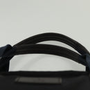 GUCCI Diamante Hand Bag Nylon Navy Gray Silver 268112 Auth 138357-14