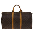 LOUIS VUITTON Monogram Keepall 50 Boston Bag M41426 LV Auth 138362-2