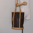 LOUIS VUITTON Monogram Bucket GM Shoulder Bag M42236 LV Auth 138364-23