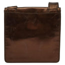 CHANEL Shoulder Bag Leather Brown CC Auth 138366-2