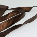 CHANEL Shoulder Bag Leather Brown CC Auth 138366-7