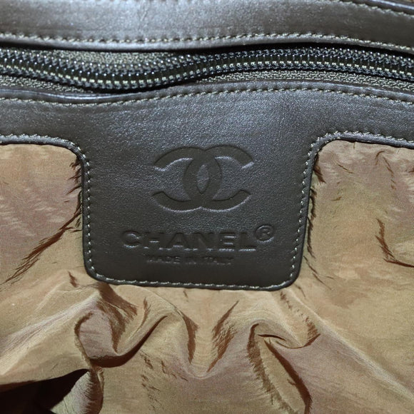 CHANEL Coco Cocoon Hand Bag Nylon Red Silver CC Auth 138367