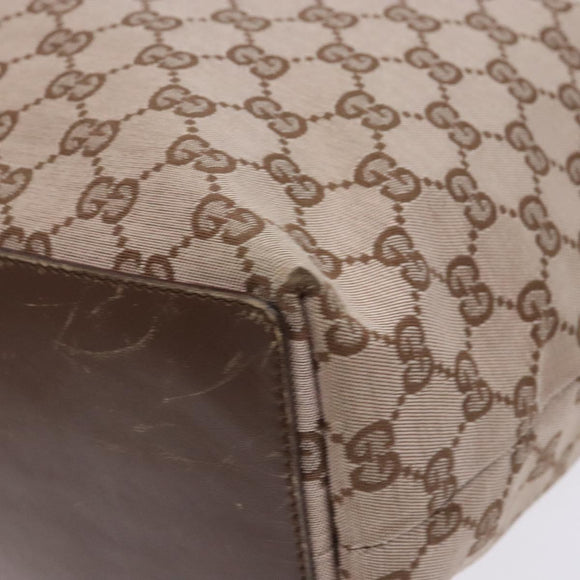 GUCCI GG Canvas Tote Bag Brown Gold 002 1098 Auth 138369