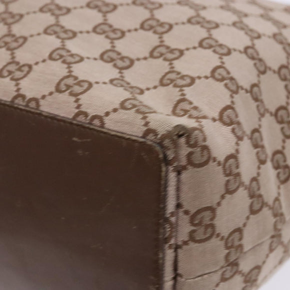 GUCCI GG Canvas Tote Bag Brown Gold 002 1098 Auth 138369