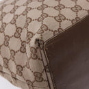 GUCCI GG Canvas Tote Bag Brown Gold 002 1098 Auth 138369-13